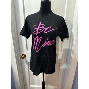 Next Level Black Valentines Be Mine Graphic Short Sleeve in S NWT